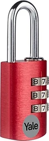 Yale YE3CB/20 Alu rot, Zahlenschloss