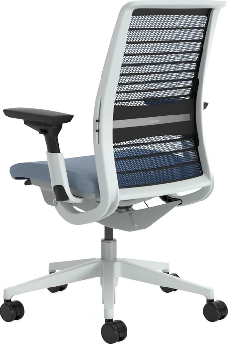 Steelcase Think Bürostuhl mit Armlehnen, royalblau/hellblau