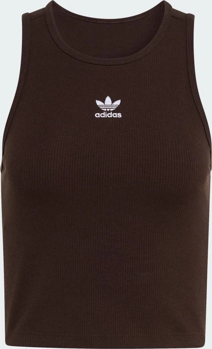 adidas Essentials Ribbed Funktionsshirt ärmellos aurora coffee (Damen)