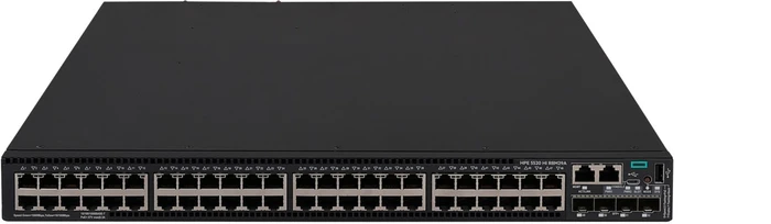 HPE FlexNetwork 5520 HI Rackmount Gigabit Managed Switch, 48x RJ-45, 4x SFP+, 1x Erweiterungsslot, PoE+