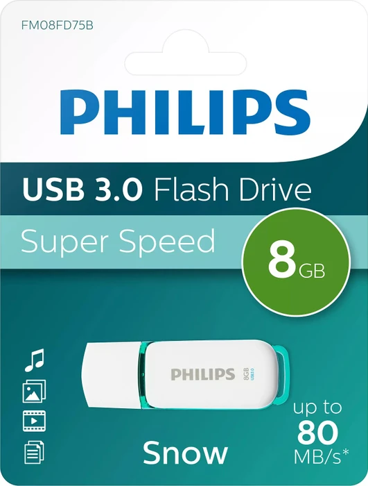 Philips Snow Edition 3.0 8GB, USB-A, USB 3.2 Gen 1×1