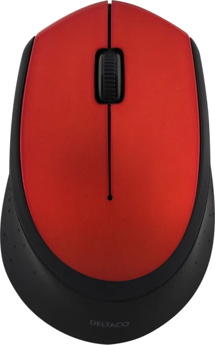 Deltaco Wireless Optical Mouse rot/schwarz, USB