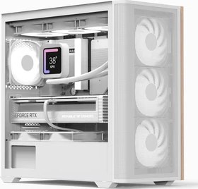 AeroCool D301A White, inkl. 4x Lüfter, Lüfter LED ARGB, Glasfenster (ACCS-MA03043.21 / D301A-G-WT-v2)