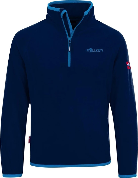 Trollkids Nordland Half Zip Pullover dark navy (Junior)