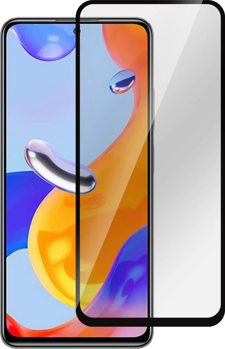 eSTUFF Titan Shield Full Cover Screen Protector für Xiaomi Redmi Note 10 schwarz