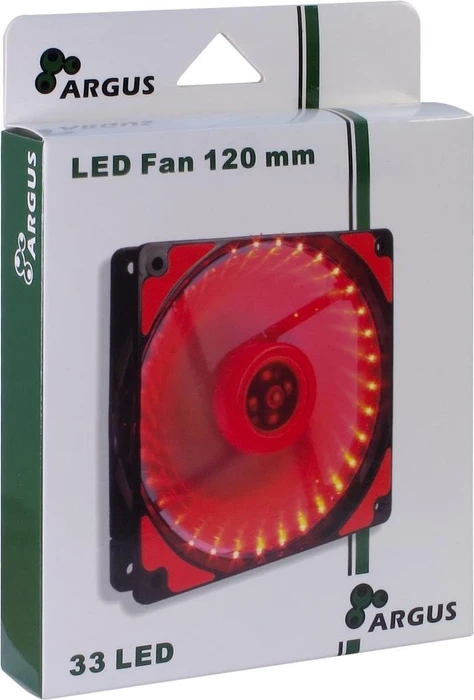 Inter-Tech Argus L-12025 rot, 120mm