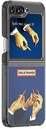 Samsung Slash B Slash TOILETPAPER Contents CARD für das Flip Suit Case blau