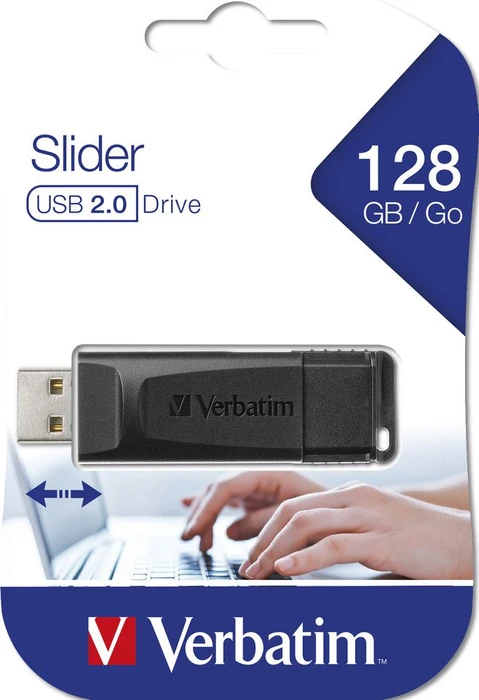 Verbatim Store 'n' Go Slider 128GB, USB-A, USB 2.0