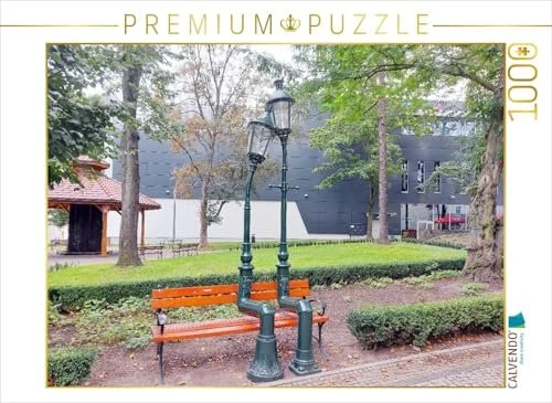 Calvendo Bunzlau - Boleslawiec Romantische Straßenlampen auf der Parkbank