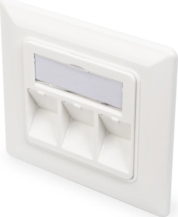 Digitus Leerdose für Keystone Module, 3x Keystone Aufnahme, weiß