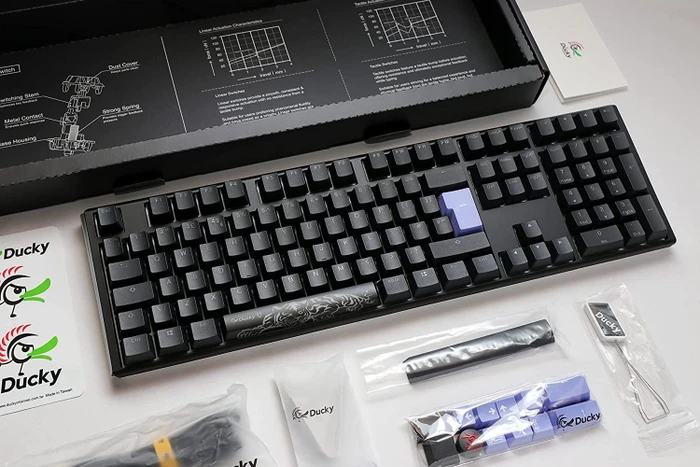 Ducky One 3 PBT, LEDs RGB, Classic Black, MX RGB BLACK, USB, UK