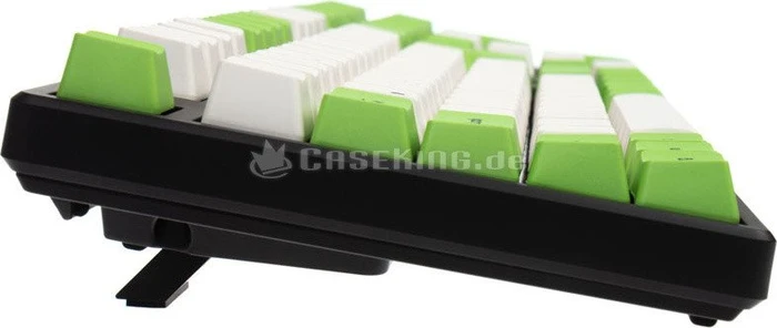 Ducky One PBT/grün, schwarz/weiß, MX BLACK, USB, DE