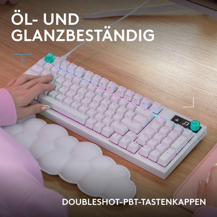 Logitech G316 X 98, weiß, Tactile Switch, USB, ES