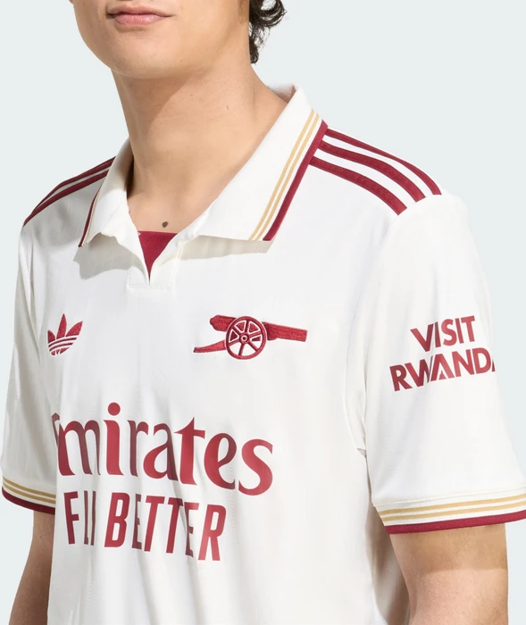 adidas FC Arsenal 2025/2026 Ausweichtrikot kurzarm cloud white/team coll burgundy 2 (Herren)