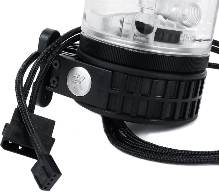 EK Water Blocks EK-XRES 140 Revo D5 PWM Acryl, mit Pumpe, Sleeved