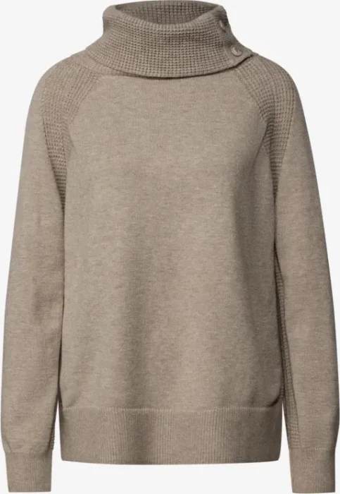 Street One Stehkragen Pullover mocha dream mel. (Damen)