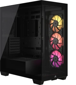 Corsair iCue 3500X RGB, schwarz, Glasfenster