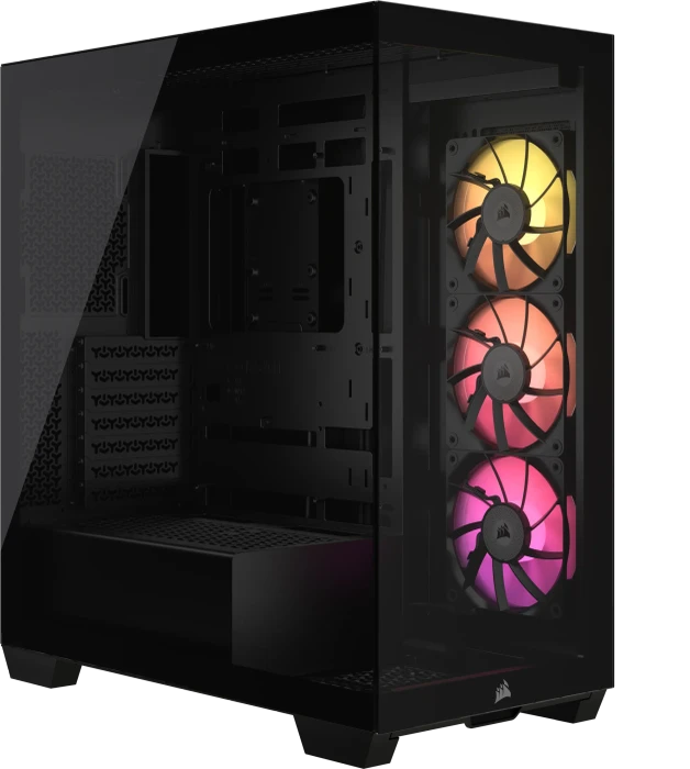 Corsair iCue 3500X RGB, schwarz, Glasfenster