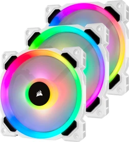 Corsair LL Series LL120 RGB, weiß, LED-Steuerung, 120mm, 3er-Pack