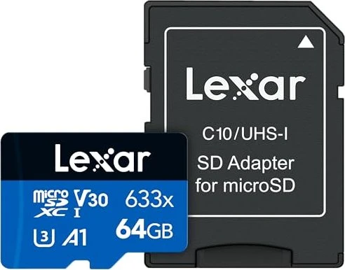 Lexar High-Performance 633x R100 64GB Kit, UHS-I U3, A1, Class 10