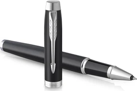 Parker IM Tintenroller (Mine) matte black lacquer/chrome trim, Geschenkbox