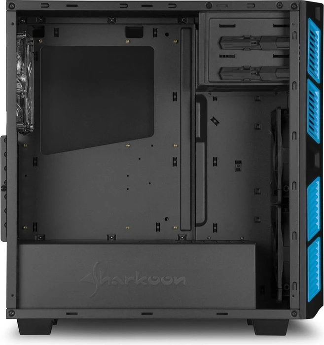 Sharkoon AI7000 Glass blau, Glasfenster