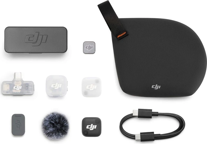 DJI Mic Mini 2, 1 Sender + 1 Handy-Empfänger + Ladeschale