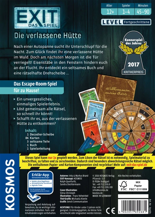 EXIT - Das Spiel - Die verlassene Hütte