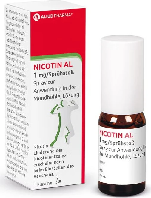 Aliud Nicotin AL 1mg/Sprühstoß Spray, 13.2ml