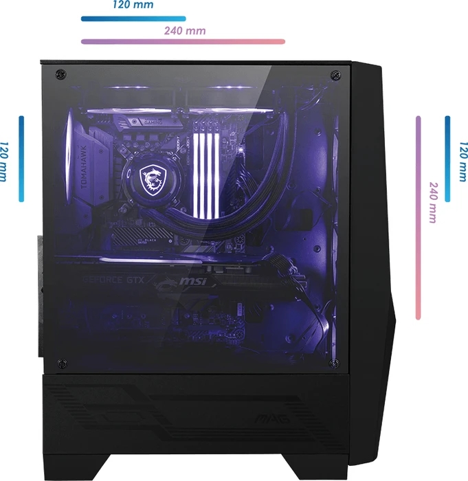 MSI MAG Forge 101M, Glasfenster