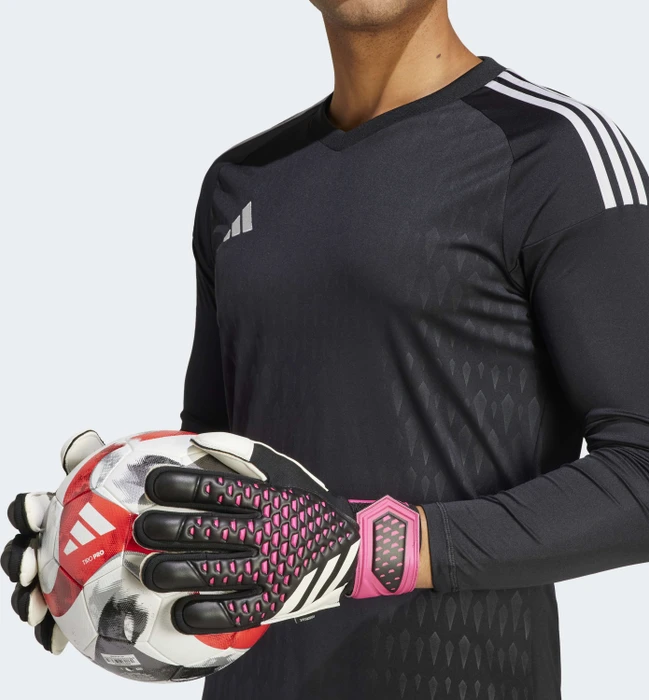 adidas Predator Match Fingersave Torwarthandschuhe black/white/team shock pink