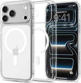 Spigen Ultra Hybrid (MagFit) für Apple iPhone 17 Pro clear white