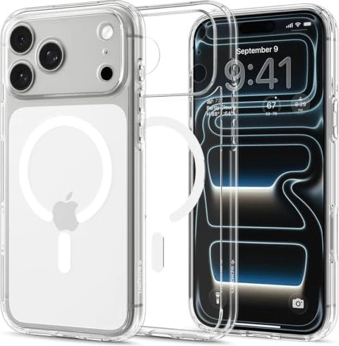 Spigen Ultra Hybrid (MagFit) für Apple iPhone 17 Pro clear white