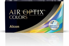 Alcon Air Optix Colors Farblinse brilliant blue, +0.50 Dioptrien, 2 Stück