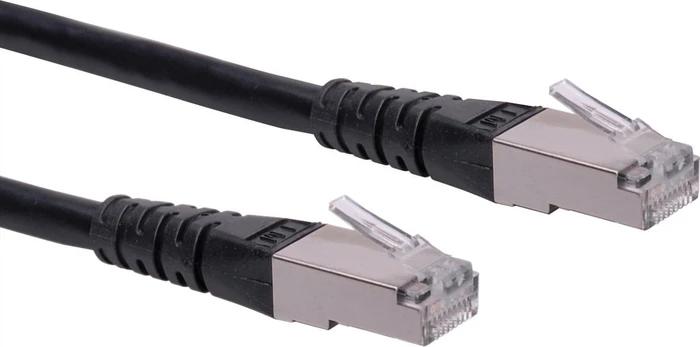 Roline / Secomp GHMT Patchkabel, Cat6, S/FTP, RJ-45/RJ-45, 1.5m, schwarz