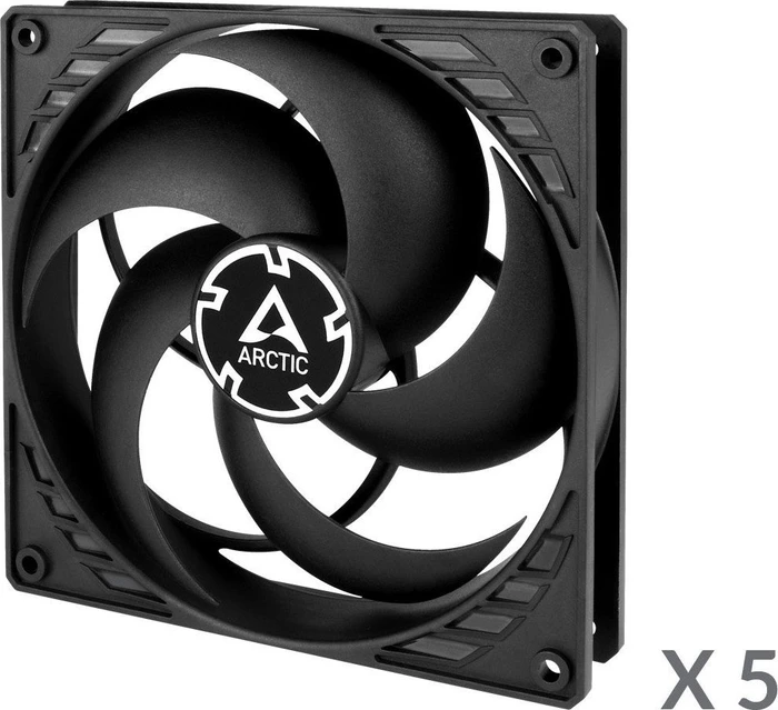 ARCTIC P14 PWM PST schwarz, 140mm, 5er-Pack
