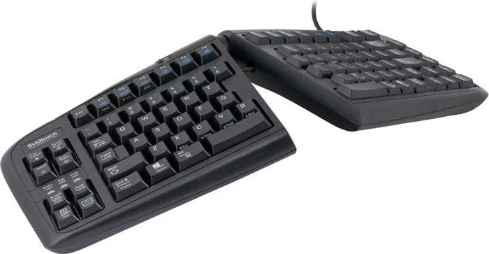 R-Go Goldtouch Adjustable V2 QWERTZ schwarz, USB, DE