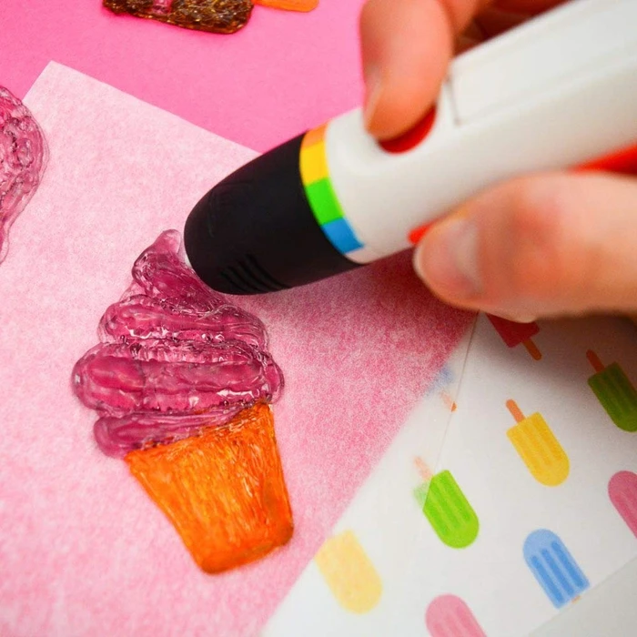 Polaroid3D Candy Play Pen, weiß/rot, 3D-Druckstift für essbare 3D-Drucke