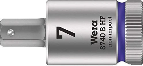 Wera 8740 B HF Zyklop Torx Steckschlüssel 3/8", 7x38.5mm