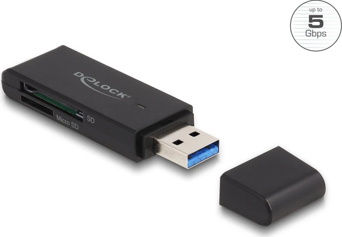 DeLOCK Dual-Slot-Cardreader, USB-A 3.0 [Stecker]