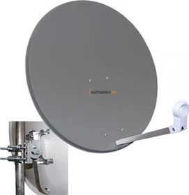 MegaSat 80cm Spiegel Stahl anthrazit
