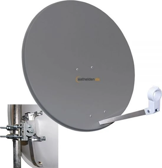 MegaSat 80cm Spiegel Stahl anthrazit
