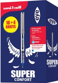 Uni-Ball Eye Fine UB-157 Tintenroller (Mine) blau/silber, 20er-Pack