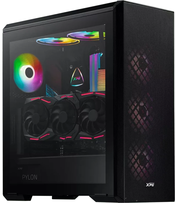 ADATA XPG Defender, schwarz, Glasfenster