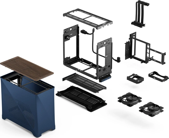 Fractal Design Era 2 Midnight Blue, Mini-ITX