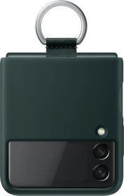 Samsung Silicone Cover with Ring für Galaxy Z Flip 3 5G grün