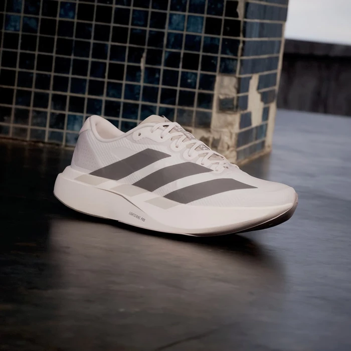 adidas Adizero Evo SL Woven putty mauve/charcoal/iron metallic (Herren)