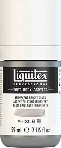 Liquitex Professional Soft Body Acrylic iridescent bright silver, 59ml