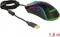 DeLOCK Optische 7-Tasten USB Gaming Maus schwarz, RGB, USB Vorschaubild