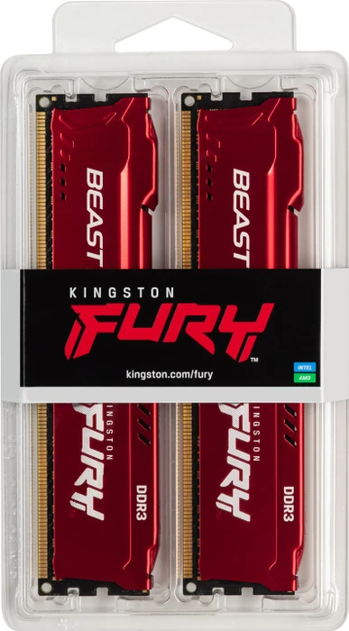 Kingston FURY Beast rot UDIMM 8GB Kit, DDR3-1600, CL10-10-10, 1RX8